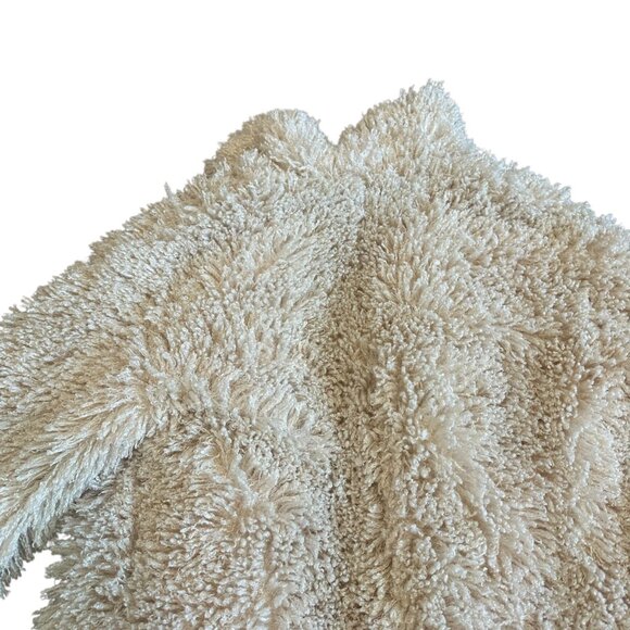 Robert Rodriguez Long-Length Shaggy Faux Fur Coat Cream Jacket Teddy Size XS - Picture 9 of 15